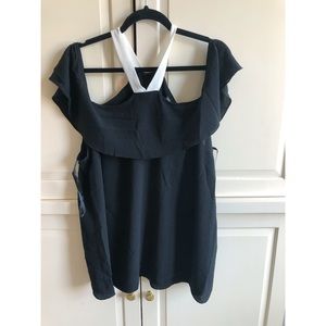 City Chic women’s black off the shoulder top